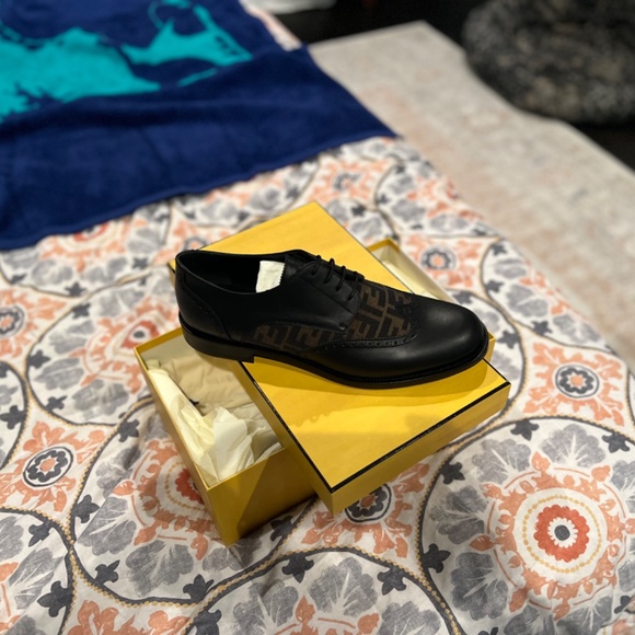 Fendi - Logo Jacquard Loafers main image 9